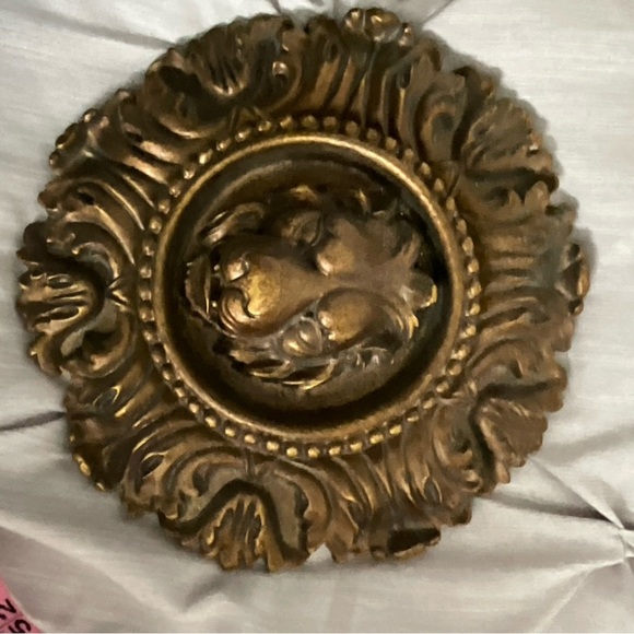Antique Bronze Lion and Elephant Wall Decor - Picture 2 of 5